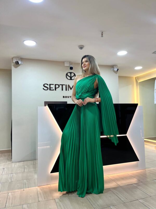 Vestido Largo corte griego con estola en el hombro - Imagen 2