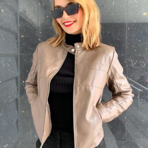 Faux Leather Moto Jacket