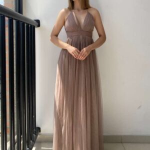 Maxi Vestido de tull y tirantes