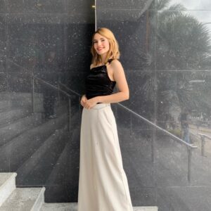 Pantalon cinturon con detalles hot Cristales