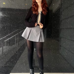 Top tipo sueter con lazo en el pecho
