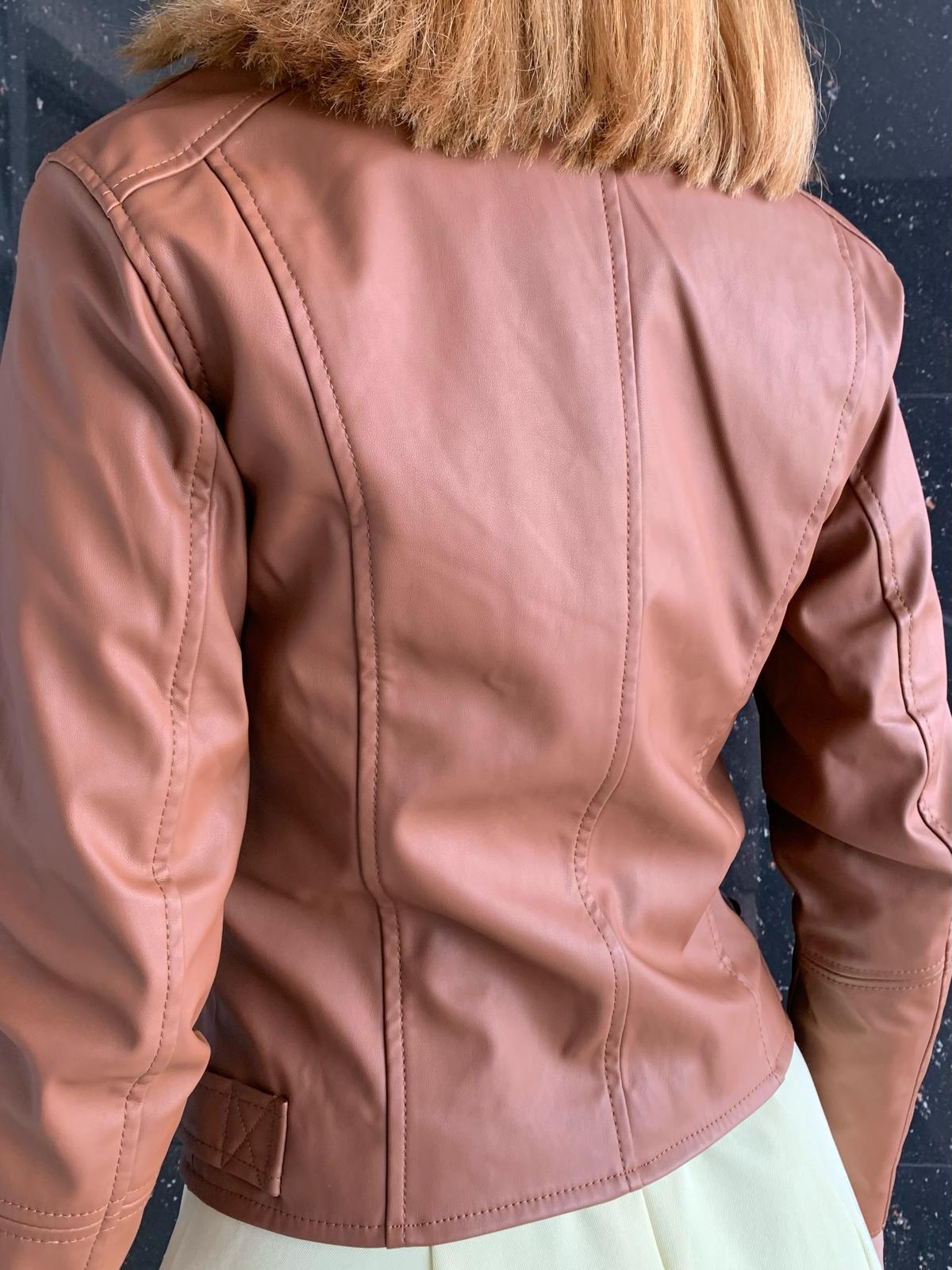 Chaqueta cuerina biker - Imagen 3